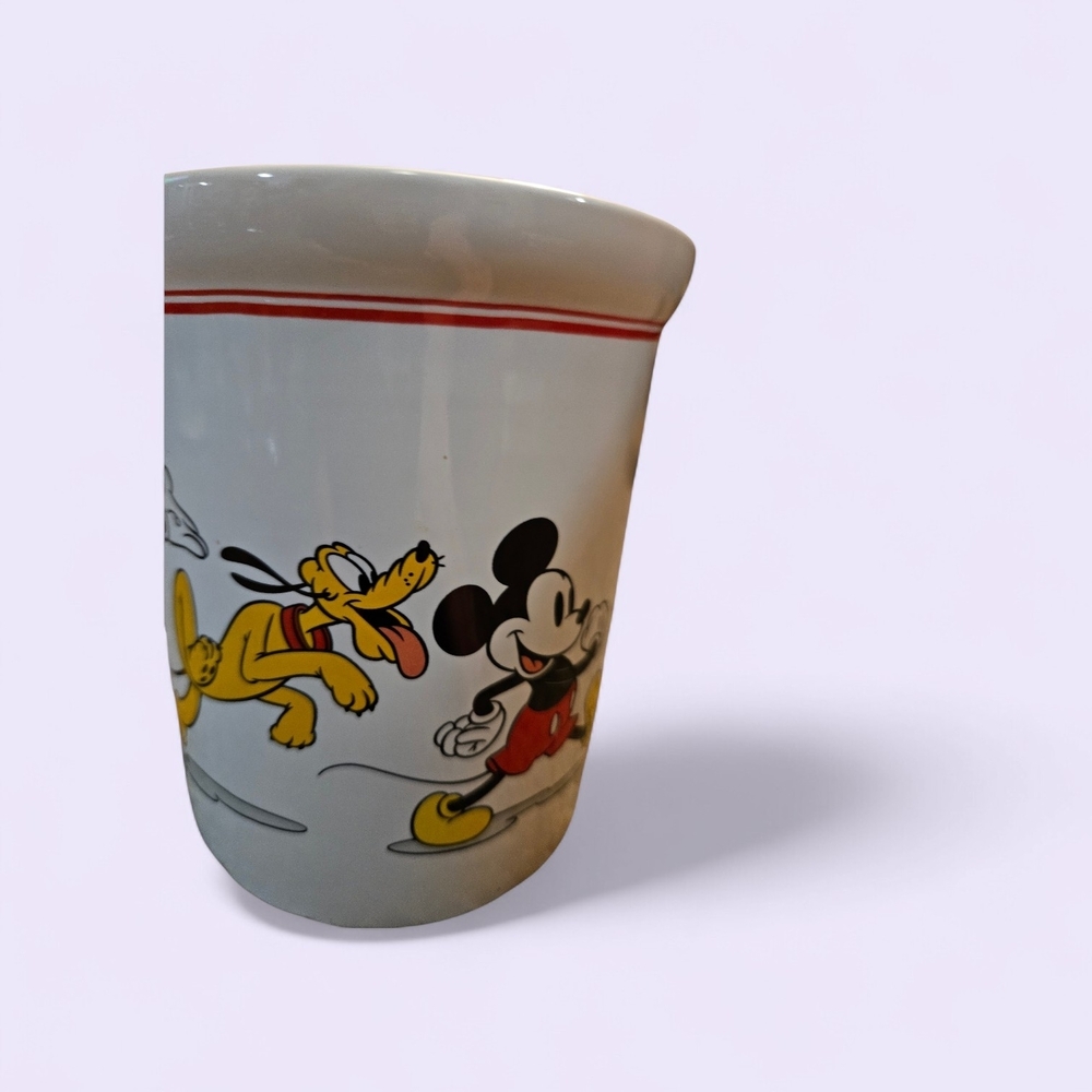 Disney Ceramic Utensil Holder with Mickey & Pluto Characters —